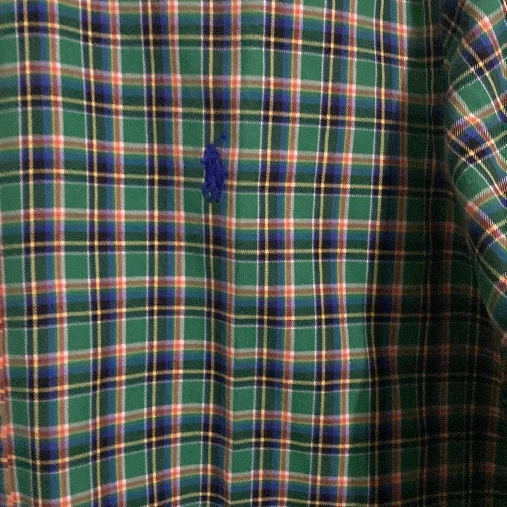 RALPH LAUREN Men’s Custom Fit Plaid Shirt Size M